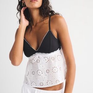 Abercrombie Bra-Free Eyelet Cami